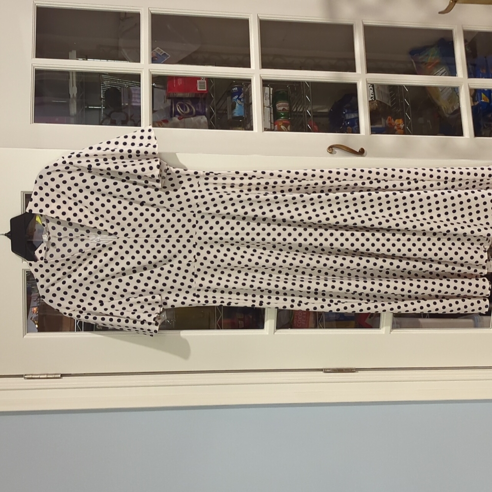 Polka dot midi dress